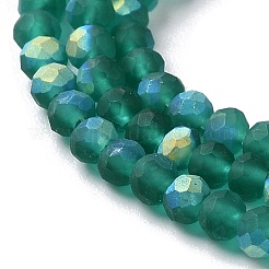 Abalorios de vidrio jade de imitación hebras&nbsp;EGLA-YW0003-19A-15
