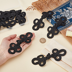 10 Paar handgefertigte chinesische Froschknoten-Knopf-Sets&nbsp;DIY-GA0008-65