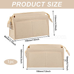 Insert organisateur de sac à main en feutre rectangle&nbsp;DIY-CO0001-11A-01