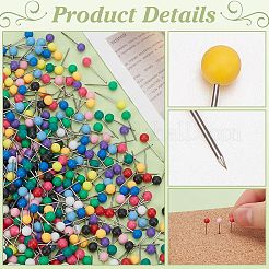600 chinchetas redondas de acero inoxidable de 12 colores&nbsp;FIND-PH0022-27A