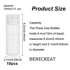 12 ml pe leere leere nachfüllbare Flip-Cap-Flaschen aus Kunststoff&nbsp;LS-MRMJ-WH0037-13A