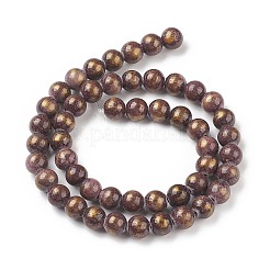 Abalorios de jade natural de mashan hebras&nbsp;G-P232-01-L-8mm
