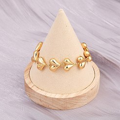 304 Edelstahl-Herzgliederkettenarmbänder als Valentinstagsgeschenk&nbsp;BJEW-D359-17B-G
