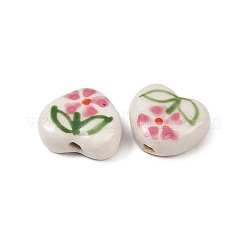 Perles en porcelaine manuelles&nbsp;PORC-D011-01F