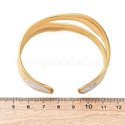 304 Edelstahl-Emaille-Armreifen für Damen&nbsp;BJEW-D306-04G