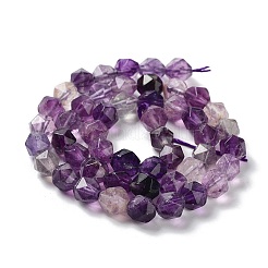 Natürliche lila Fluorit Perlen Stränge&nbsp;G-G030-A08-01