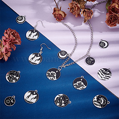 35pcs 7 styles de pendentifs en émail en alliage&nbsp;ENAM-PH0002-81