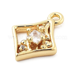 Colgante micropavé cubic zirconia de latón&nbsp;KK-H511-01G-03