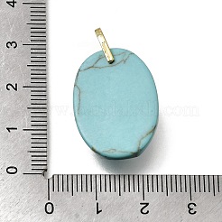 Pendientes de material sintético de color turquesa&nbsp;GG-CBA7610-06G-05
