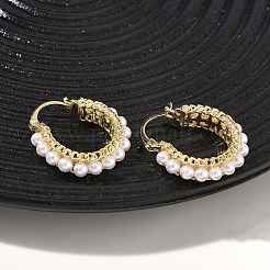 Pendientes de aro de latón&nbsp;EJEW-C181-10G