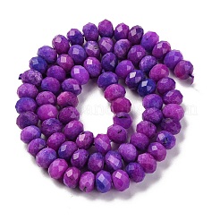 Fili di perline tinte in sugilite imitazione giada naturale&nbsp;G-K380-A14-01