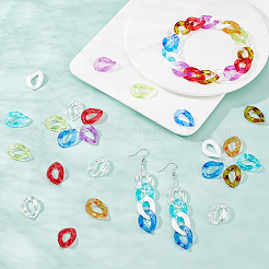 Transparentem Acryl Verknüpfung Ringe&nbsp;OACR-FH0001-010