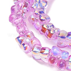 Chapelets de perles en verre transparente  &nbsp;GL-CBAAE04-02J