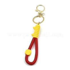 Portachiavi in corda di pvc con stampa zampa di gatto&nbsp;KEYC-B015-03LG-04