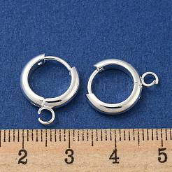 201 accesorios para pendientes de aro huggie de acero inoxidable&nbsp;STAS-P283-01Y-S