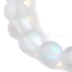 Bracelets de perles turquoise synthétiques teints en étoile de mer de plage&nbsp;BJEW-JB10252-02