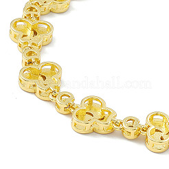 Bracciale a maglie smaltate colorate windwill e zirconi cubici&nbsp;BJEW-P288-12G