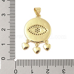 Gestell Messing micro ebnen Zirkonia Anhänger&nbsp;KK-Z074-06G