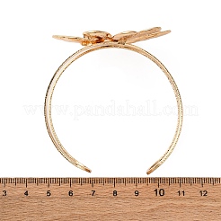 Bracelets manchettes en alliage et fer pour femmes&nbsp;LS-BJEW-F501-01A-KCG