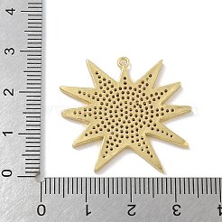 Anhänger aus Messing mit Gestellbeschichtung aus klarem Kubisch Zirkonia&nbsp;KK-G515-32G