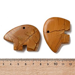 Ciondoli in pietra pizzo legno naturale&nbsp;G-T144-08G