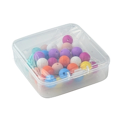 40 Stück 8 Farben Lebensmittelqualität umweltfreundliche Silikon-Fokalperlen&nbsp;SIL-FS0001-20