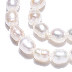 Brins de perles de culture d'eau douce naturelles&nbsp;PEAR-N012-03I