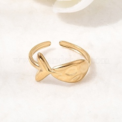 Offene Manschettenringe aus Edelstahl 304 für Damen&nbsp;RJEW-T034-02G