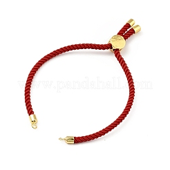 Bracelets coulissants en corde milan torsadée à moitié finis&nbsp;FIND-G032-01G-14