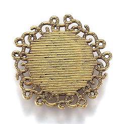 Hohle Retro-Plastikimitation Katzenauge Cabochons&nbsp;KK-Z004-01A-AG