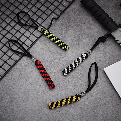 4 pendentif tressé en polypropylène 4 couleurs pour cordon de parachute&nbsp;FIND-FG0003-70