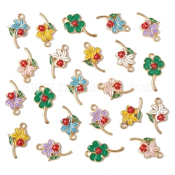 24 Stück 6 Arten Legierung Emaille Anhänger&nbsp;FIND-FS0004-18
