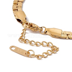 316 Edelstahl Flachgliederkette Armband für Damen&nbsp;BJEW-G655-09G