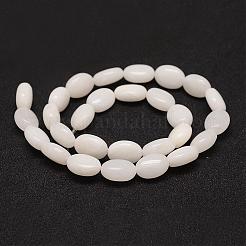 Chapelets de perle en jade blanc naturel&nbsp;G-K153-E01