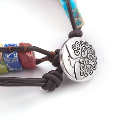 Armbänder aus synthetischem Regalit/kaiserlichem Jaspis/Meeressediment-Jaspis (gefärbt).&nbsp;BJEW-JB04037