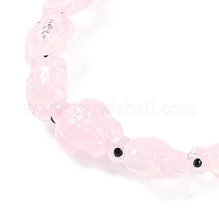Fili di perle di vetro smaltato trasparente&nbsp;GLAA-B021-06G