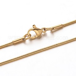 Collane a catena a serpente in acciaio inossidabile 304&nbsp;NJEW-M124-11