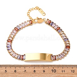 304 Edelstahl-Glasgliederkettenarmbänder&nbsp;BJEW-G753-03G-03