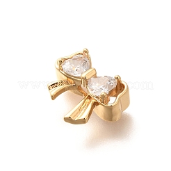 Perline zirconi micro pave  in ottone&nbsp;KK-C085-09G