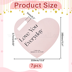 7 carte d'emballage en papier à fleurs simples pour la Saint-Valentin&nbsp;DIY-WR0004-99