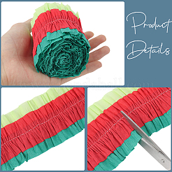 Handgemachte Girlande Krepppapierrolle&nbsp;DIY-WH20063-016B