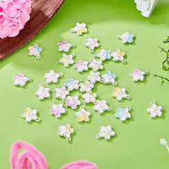 30 pièces pendentifs en alliage de 5 couleurs avec strass&nbsp;RB-TA0001-37