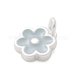 925 Sterling Silber Emaille Blumenanhänger&nbsp;STER-D300-04S-01