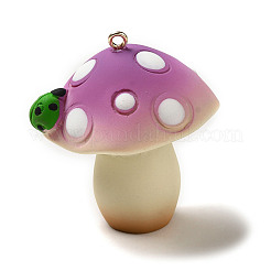 Gros pendentifs en résine de champignon&nbsp;LS-CRES-B013-A02