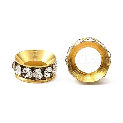 Perline distanziatori strass in ottone&nbsp;X-RSB301-G