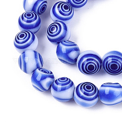 Handmade Millefiori Glas runde Perlen Stränge&nbsp;LK-R004-93A