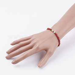 Glasperlen dehnen Armbänder&nbsp;BJEW-JB03435-06