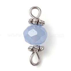 Facettierte Verbindungsanhänger aus Glas&nbsp;PALLOY-JF02424-02