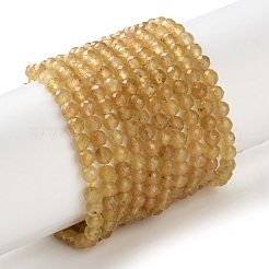 Fili di perle di apatite giallo naturale&nbsp;GG-CBAE031-A02-4mm