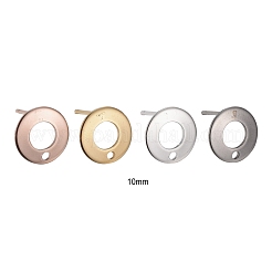 32 pz 4 colori 304 acciaio inossidabile orecchini a perno&nbsp;STAS-LS0001-08
